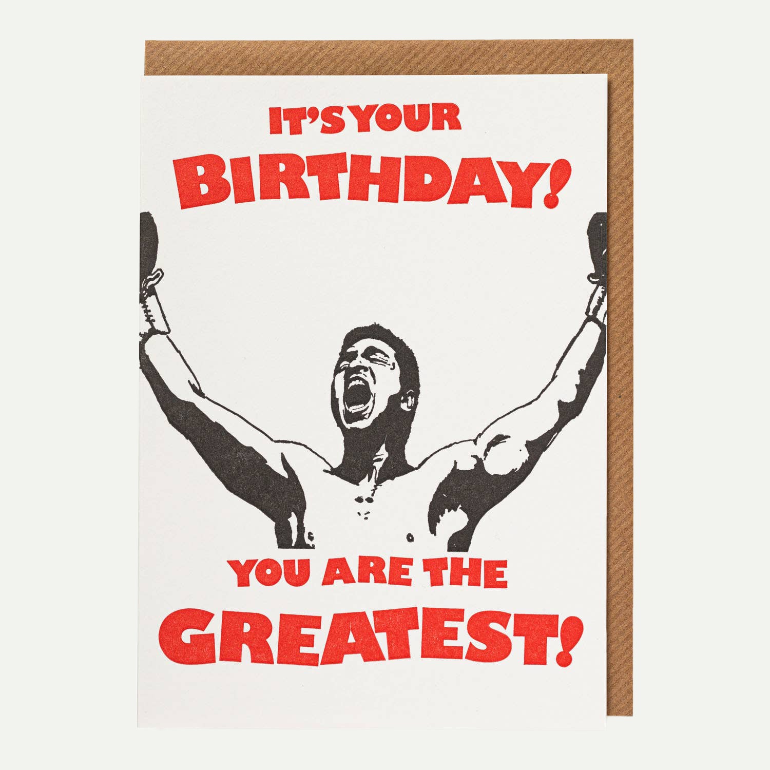 You Are The Greatest Letterpress Card