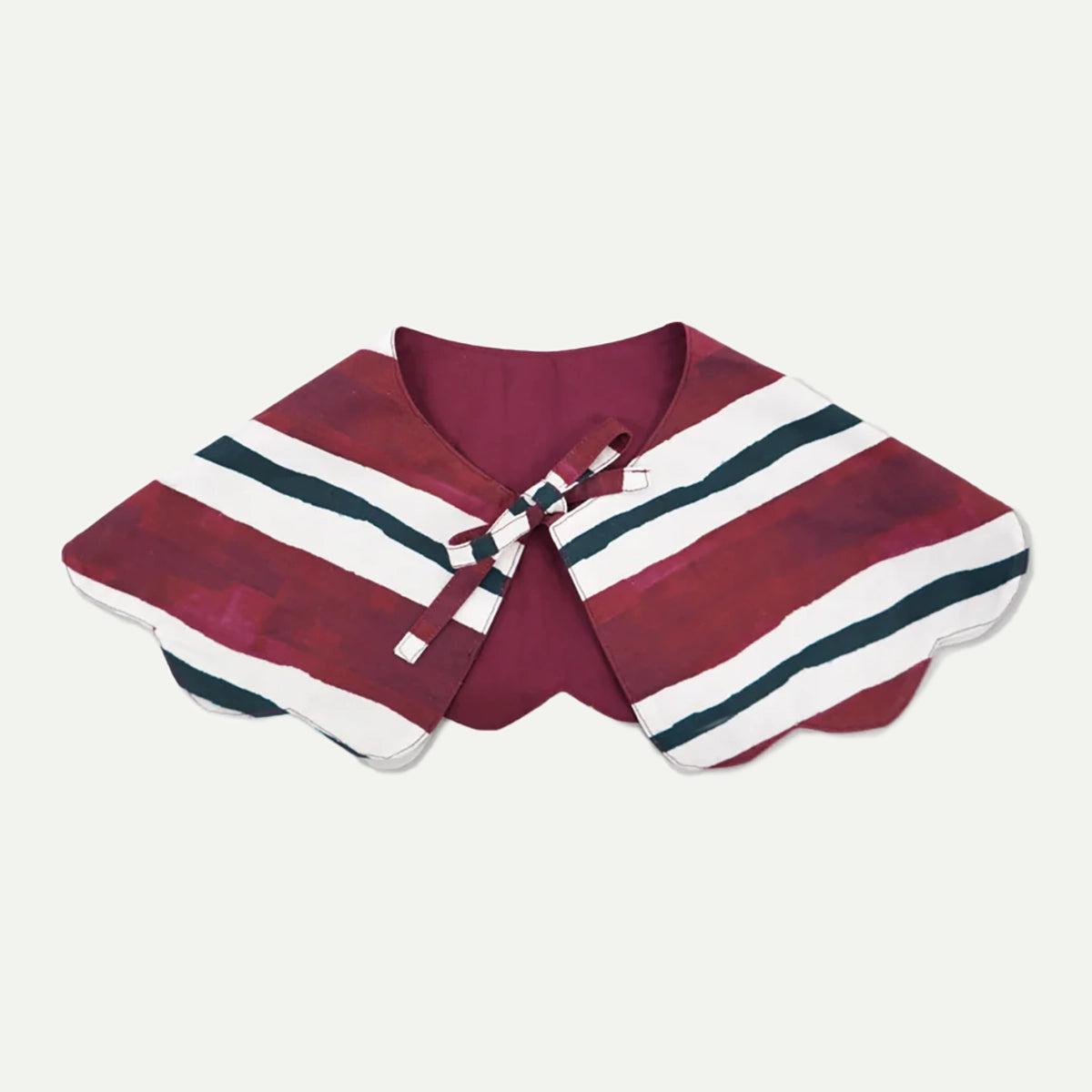 Burgundy Stripe Novelty Wastage Collar