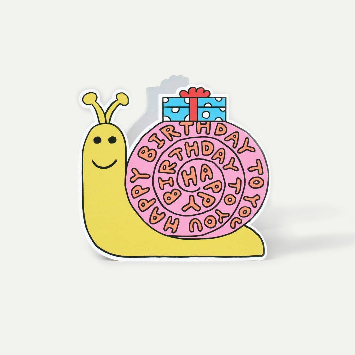 Birthday Snail Shaped Card