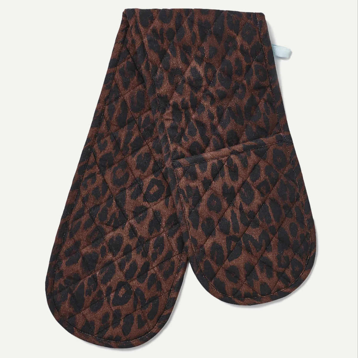 Dark Leopard Double Oven Glove