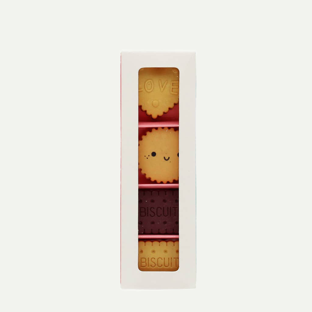 Biscuit Erasers (set of 4)