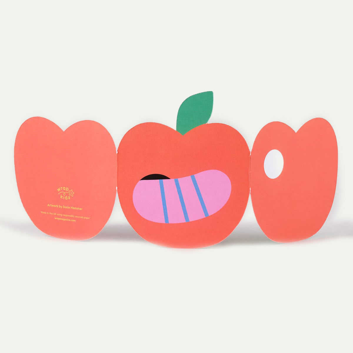 Apple Fold Out Kid's Birthday Card