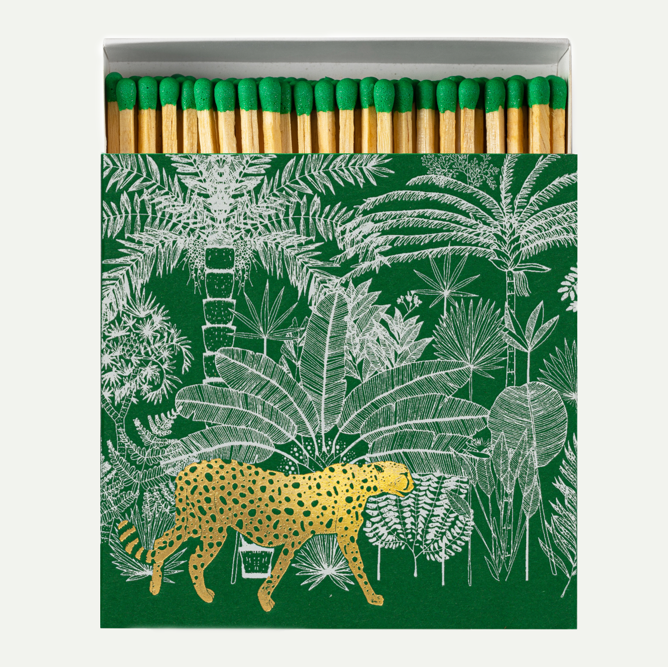Green Cheetah in Jungle Safety Matches