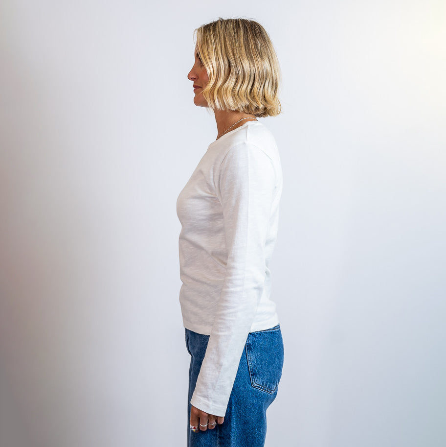 Ecru Lizzo Long Sleeve T-Shirt