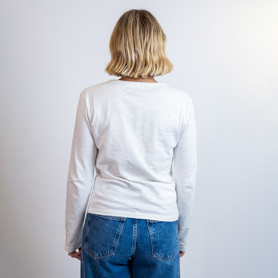 Ecru Lizzo Long Sleeve T-Shirt