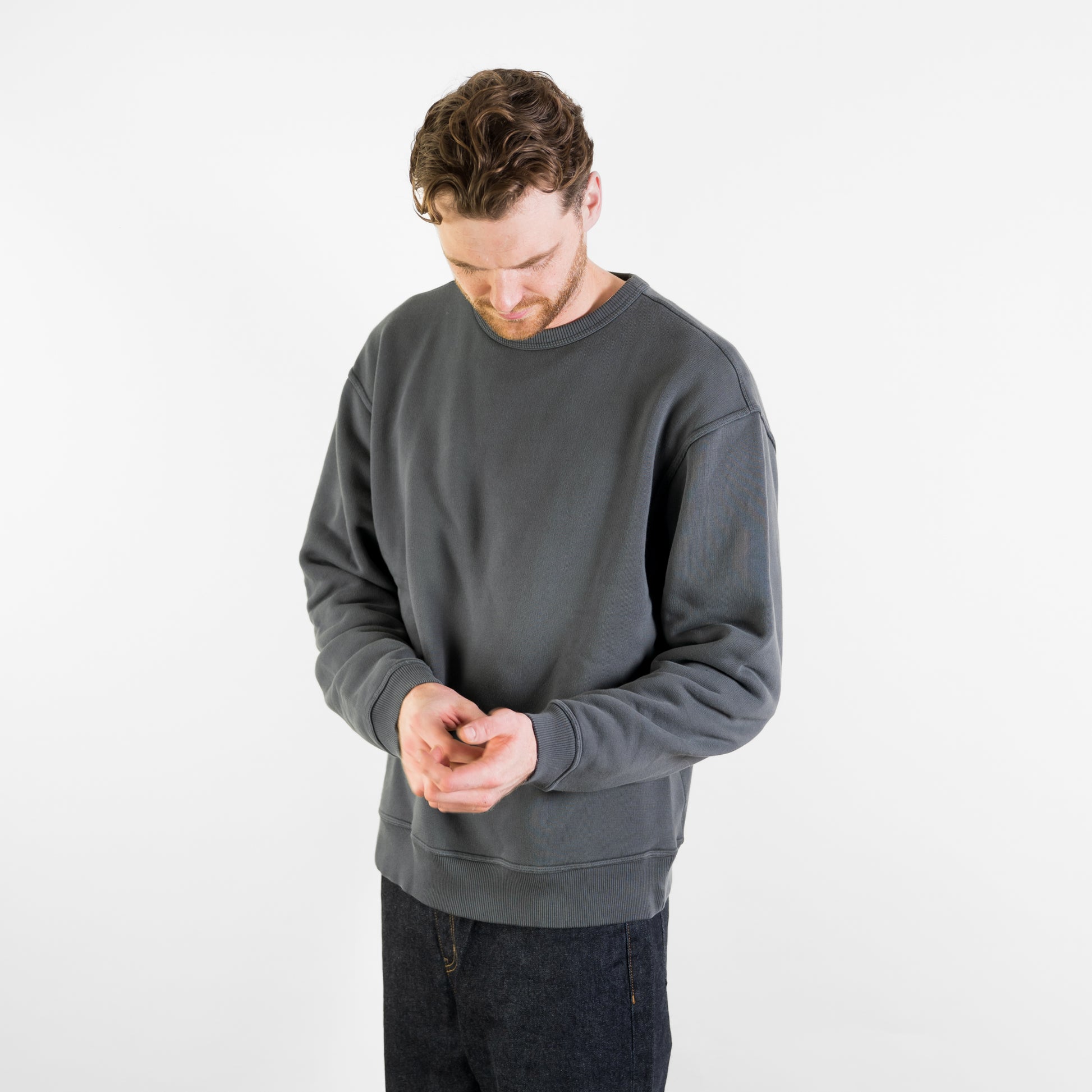 Mens Charcoal Jude Sweat