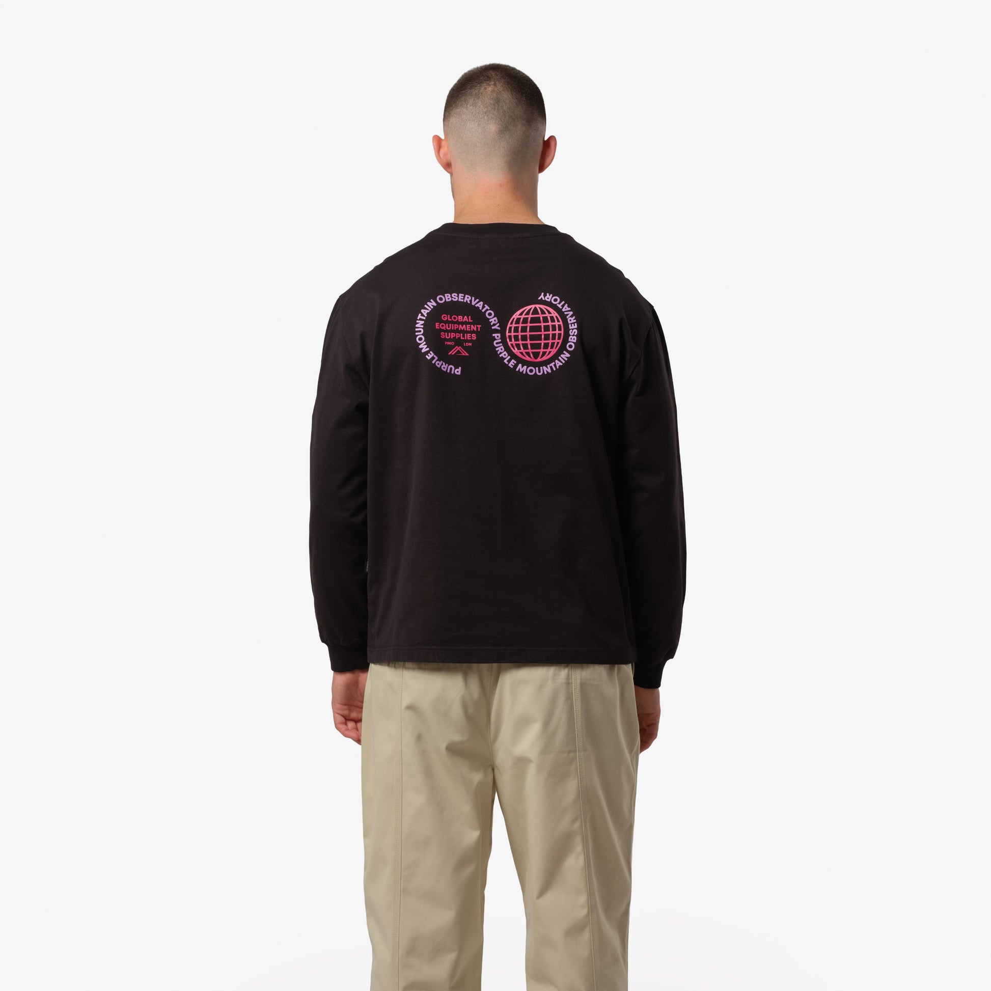 Black Globe Long Sleeve T-Shirt