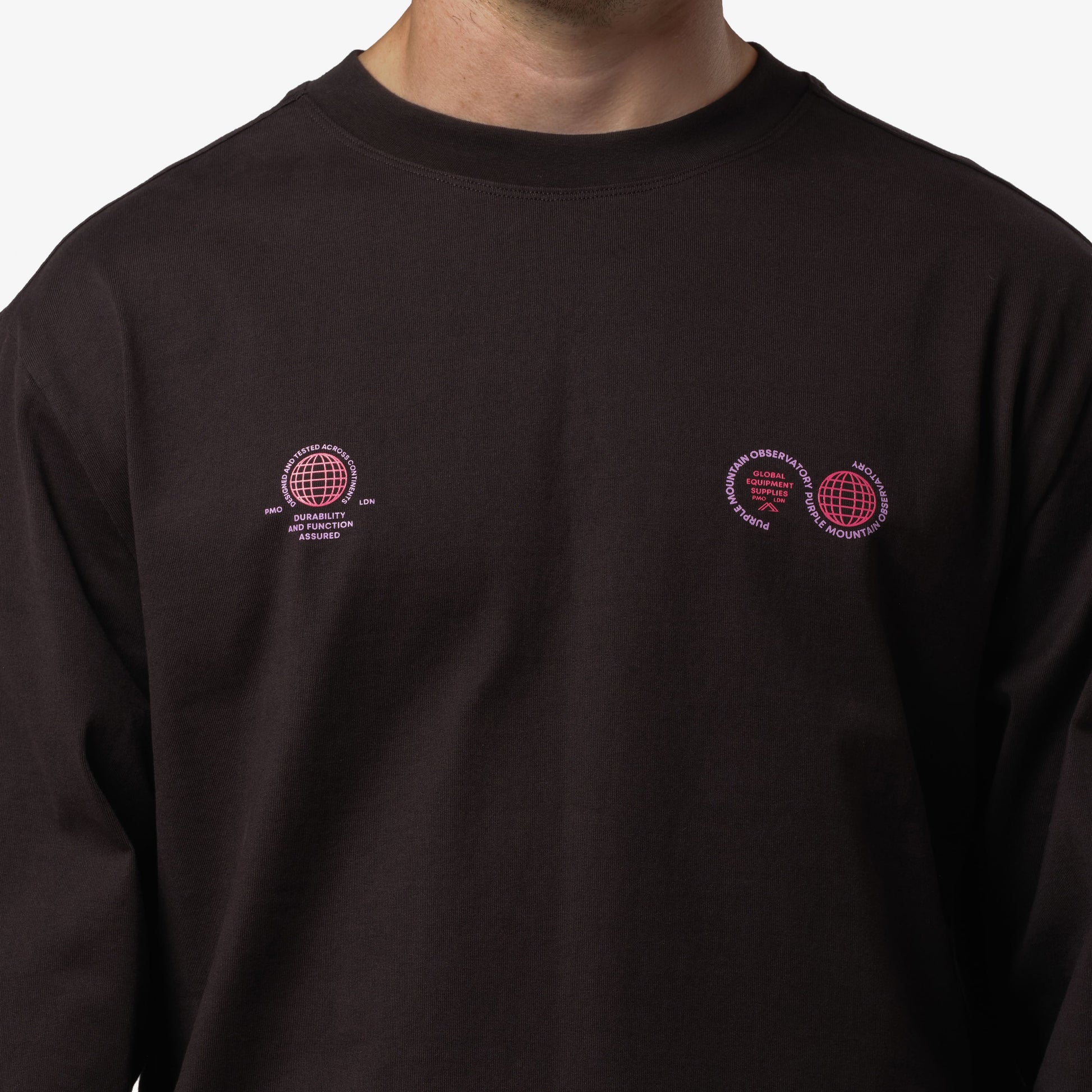 Black Globe Long Sleeve T-Shirt