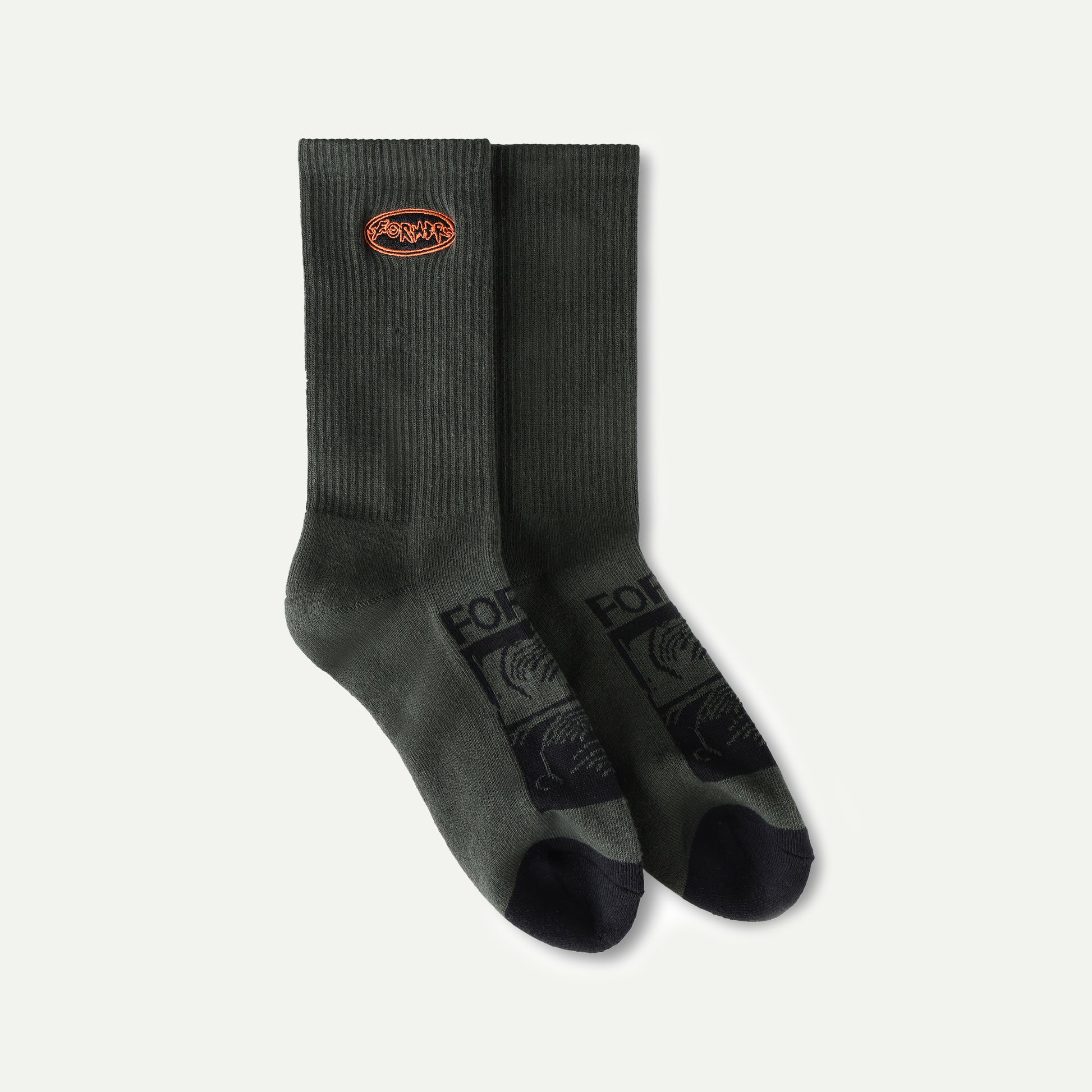 Washed Green Flatline Sock