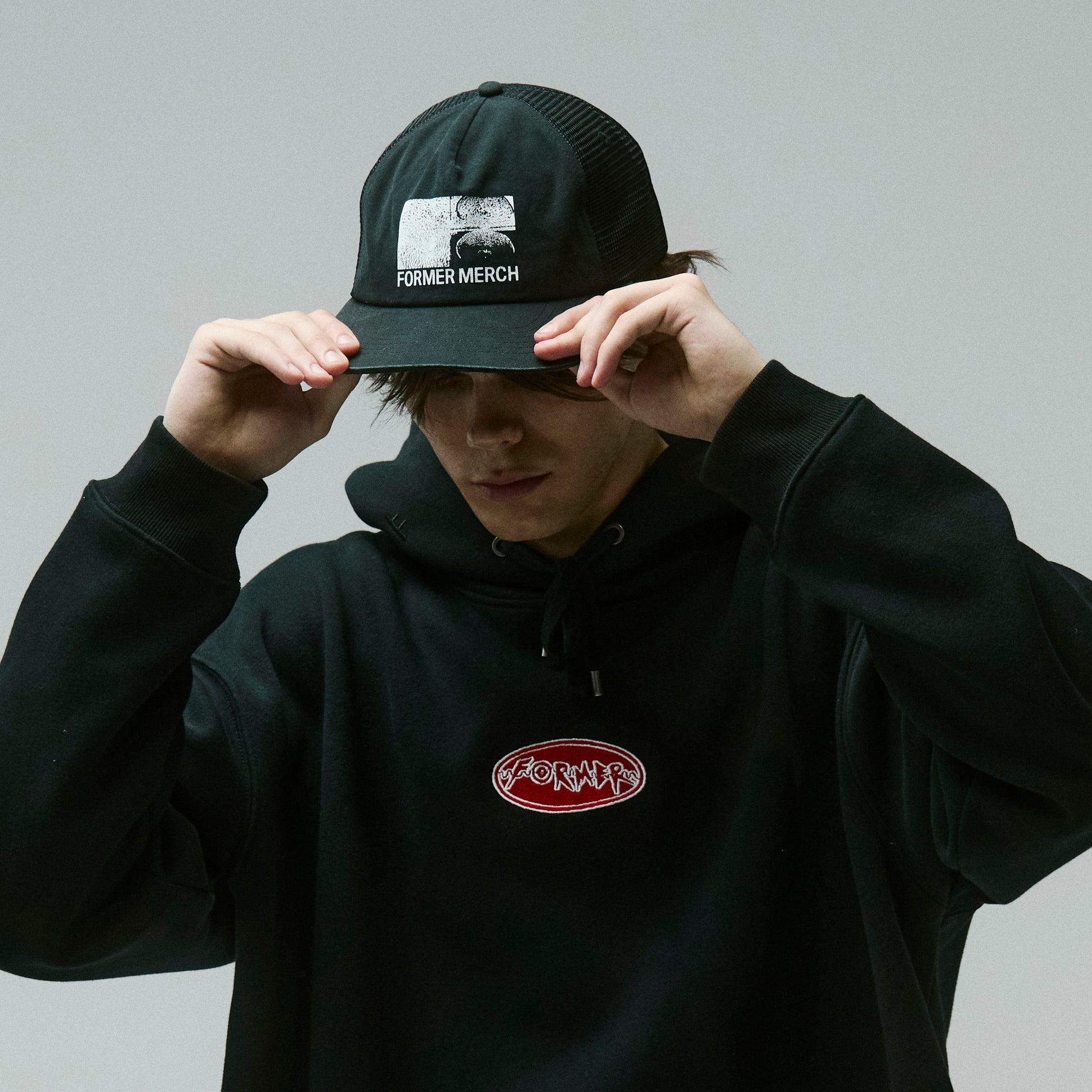 Black Synthesis Trucker Cap