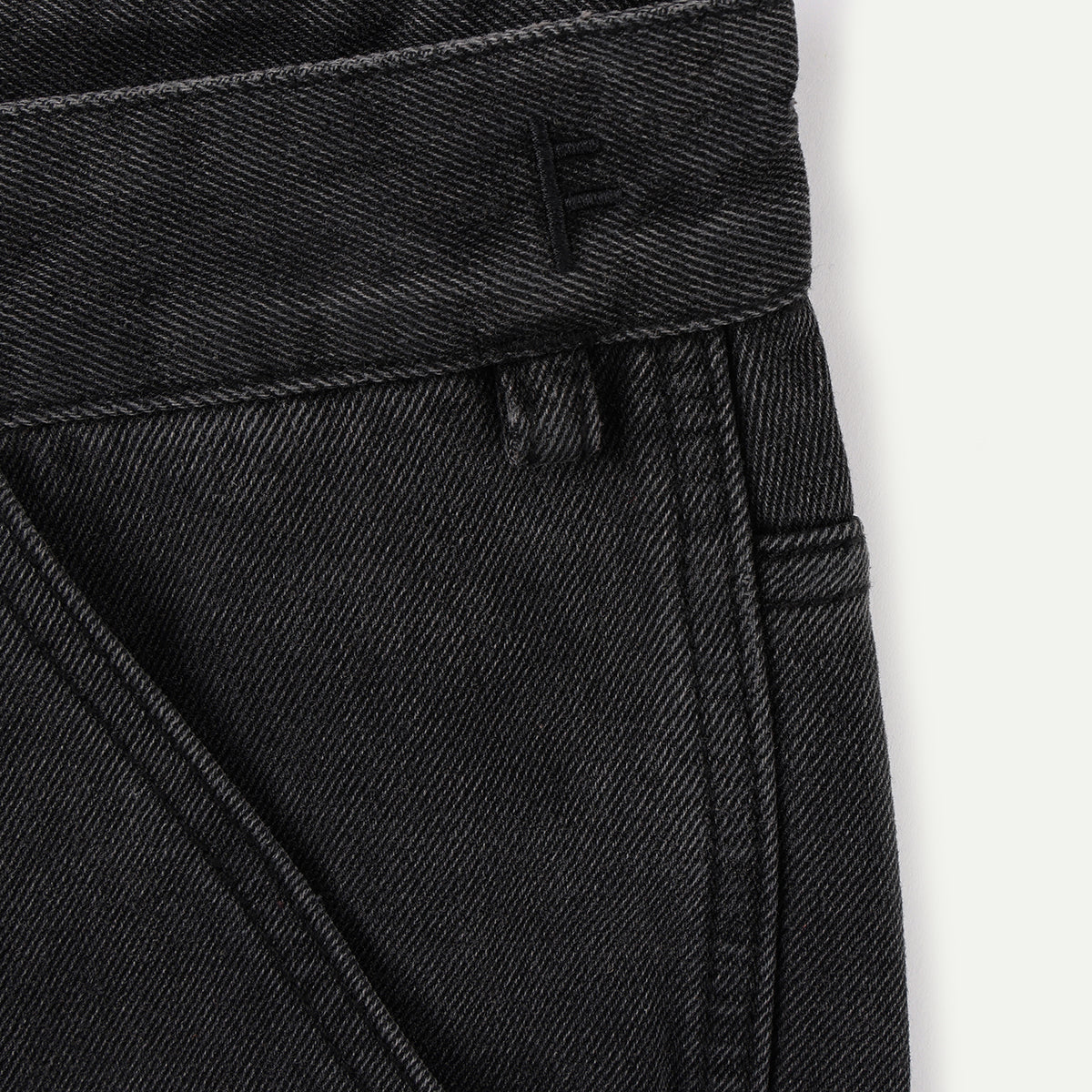 Washed Black Vt Distend Denim Carpenter Pant