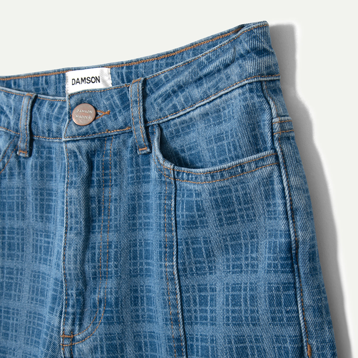 Blue Laser Check Tovie Jeans