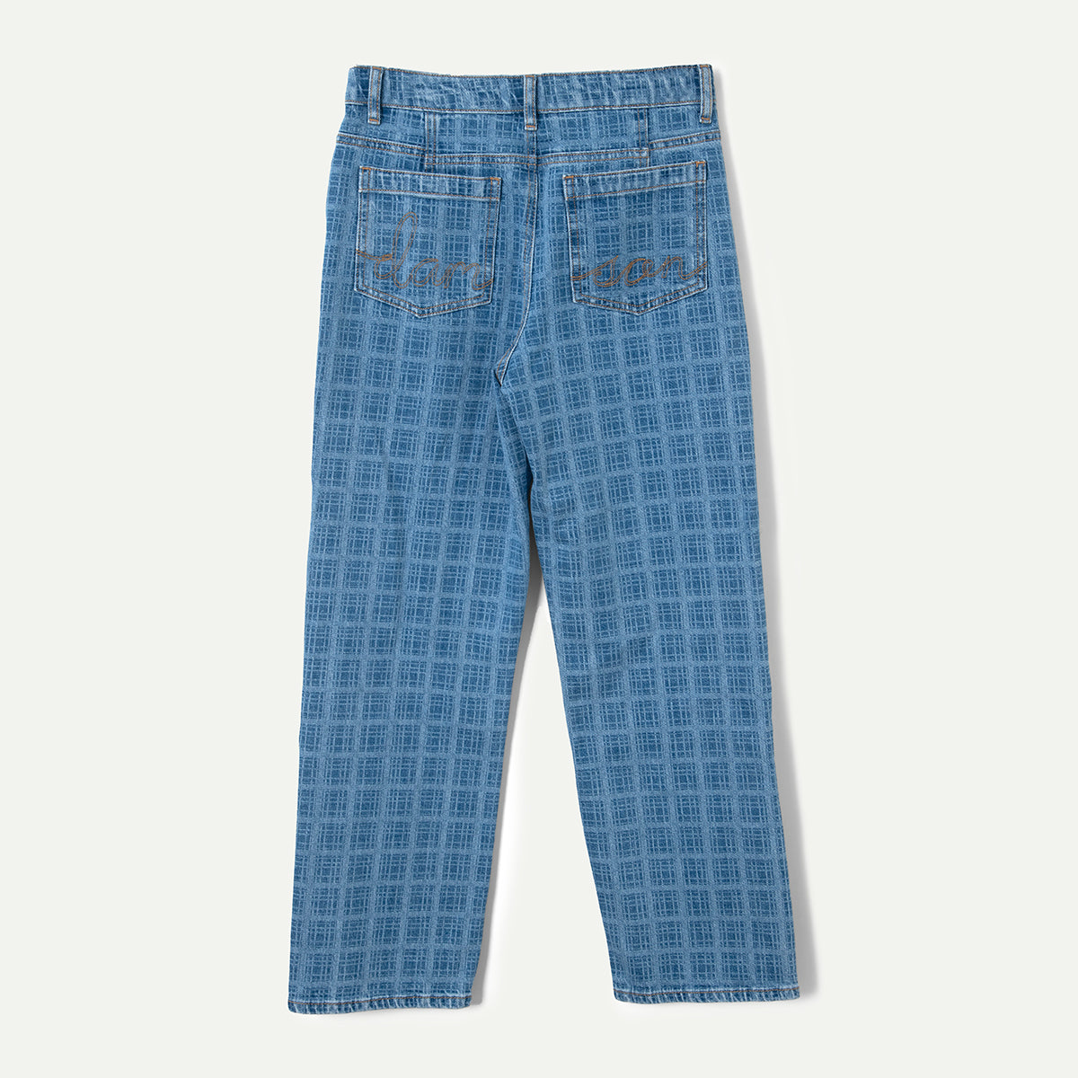 Blue Laser Check Tovie Jeans