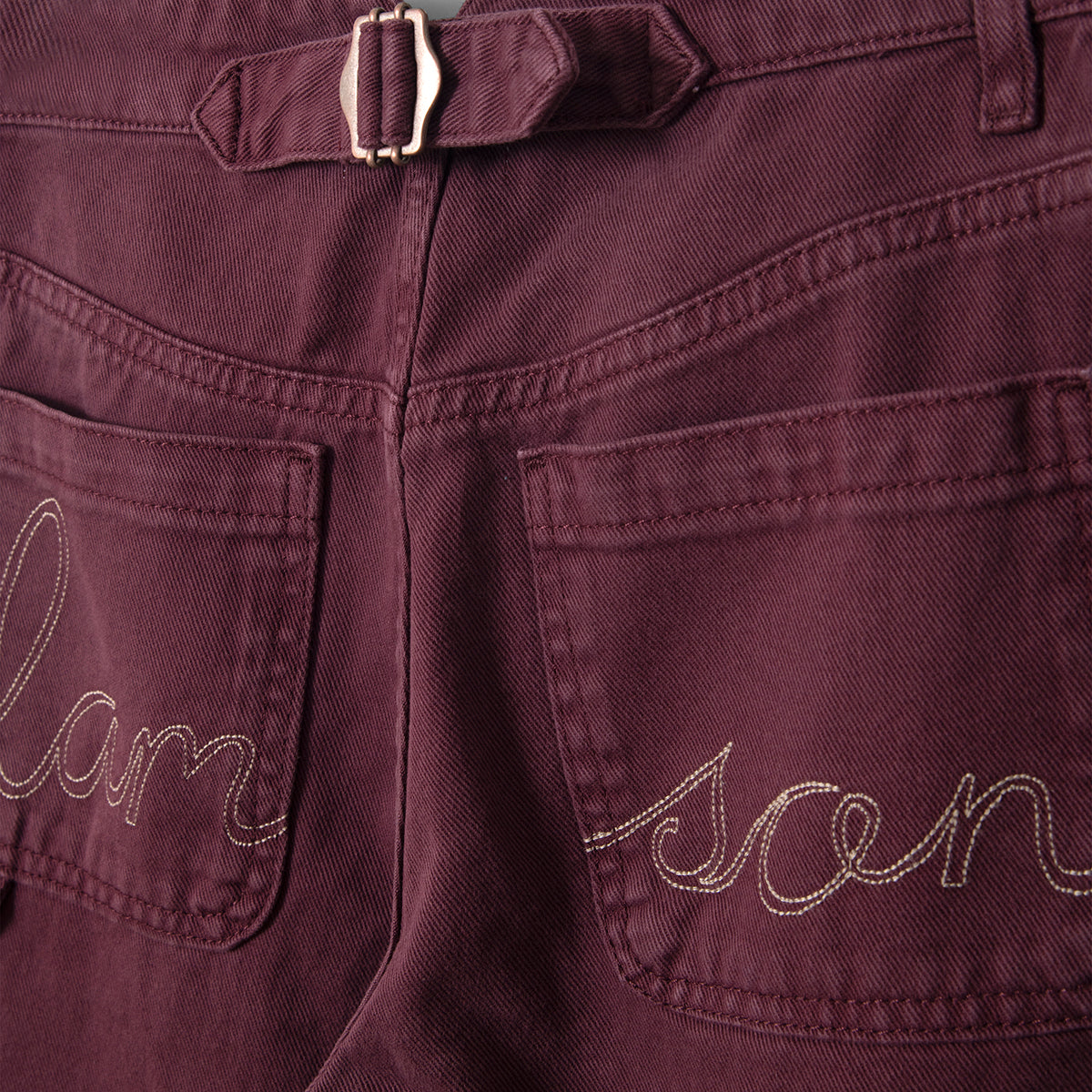 Burgundy Drew Jeans