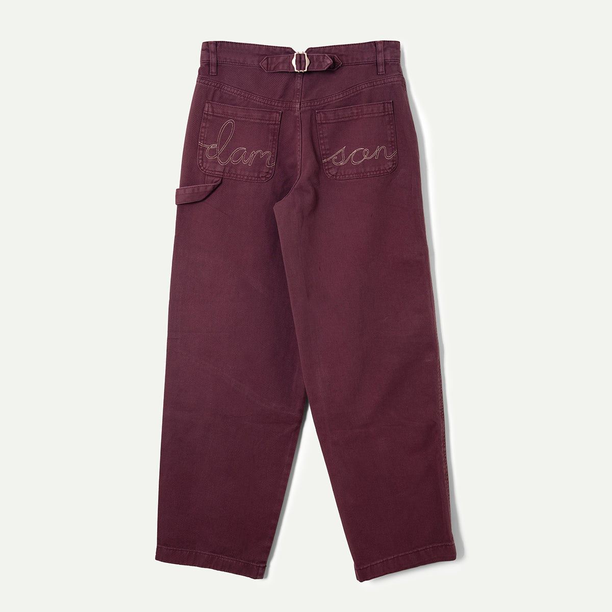 Burgundy Drew Jeans