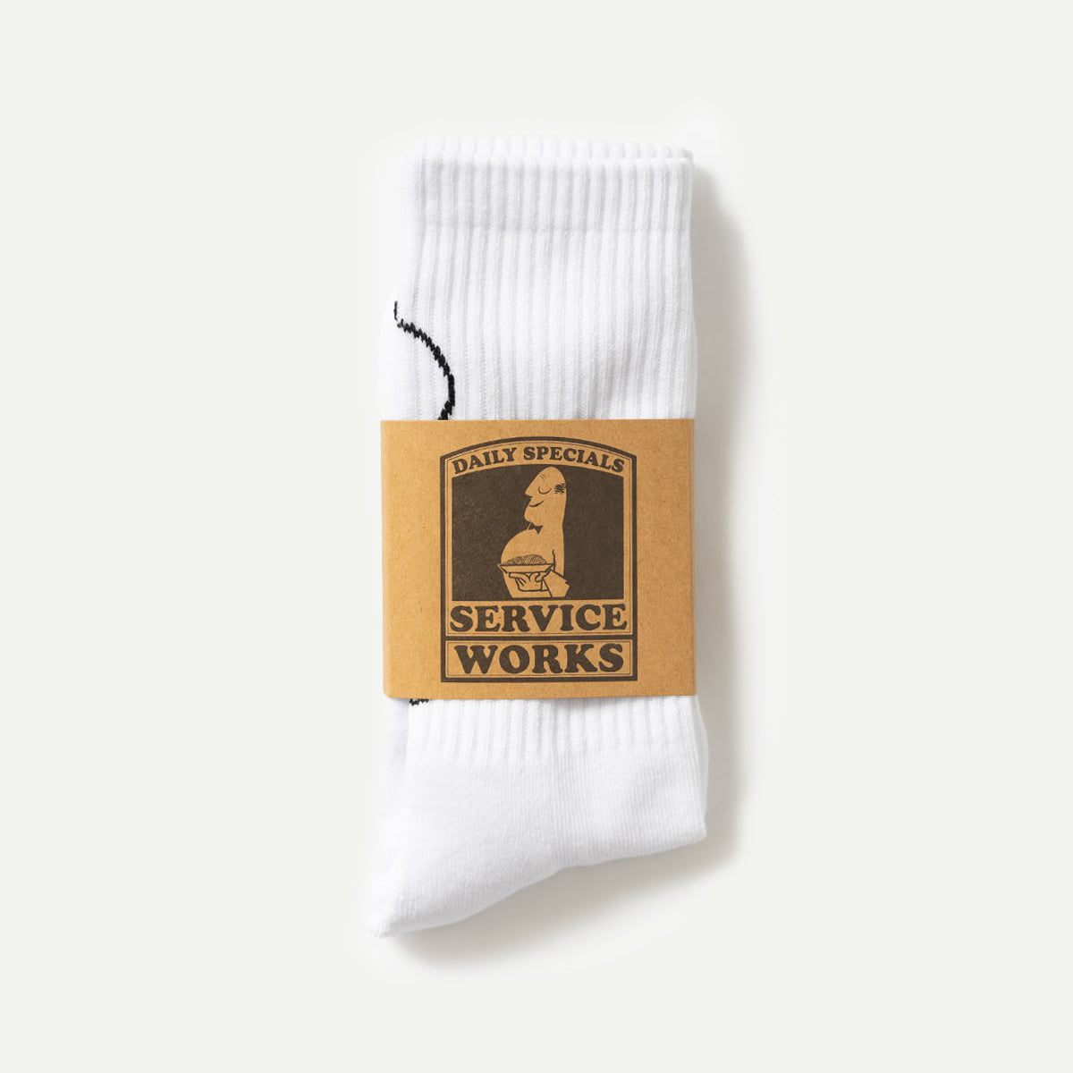 White Salt and Pepper Socks