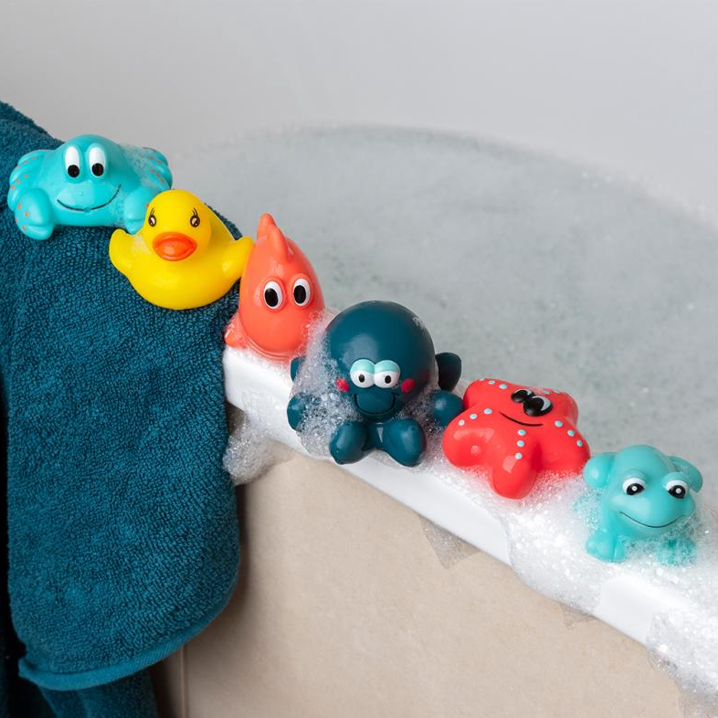 Aquatic Animals Bath Toys (Set of 6)