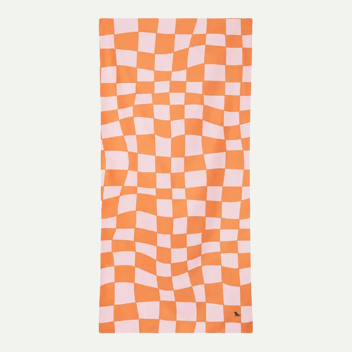 Groovy Check Beach Towel