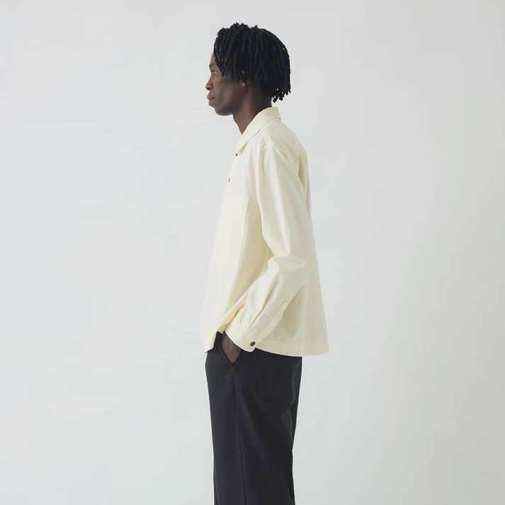 Ecru Garment Dyed Oxford Shirt