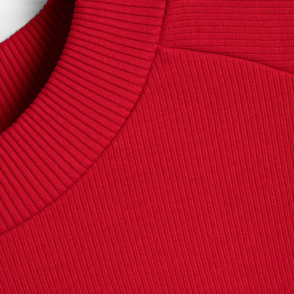 Red Bellow Sleeve Sweatshirt