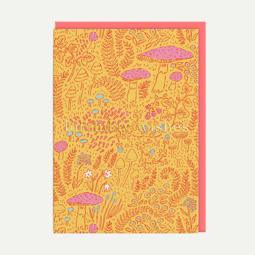 Birthday Mushrooms Greeting Card
