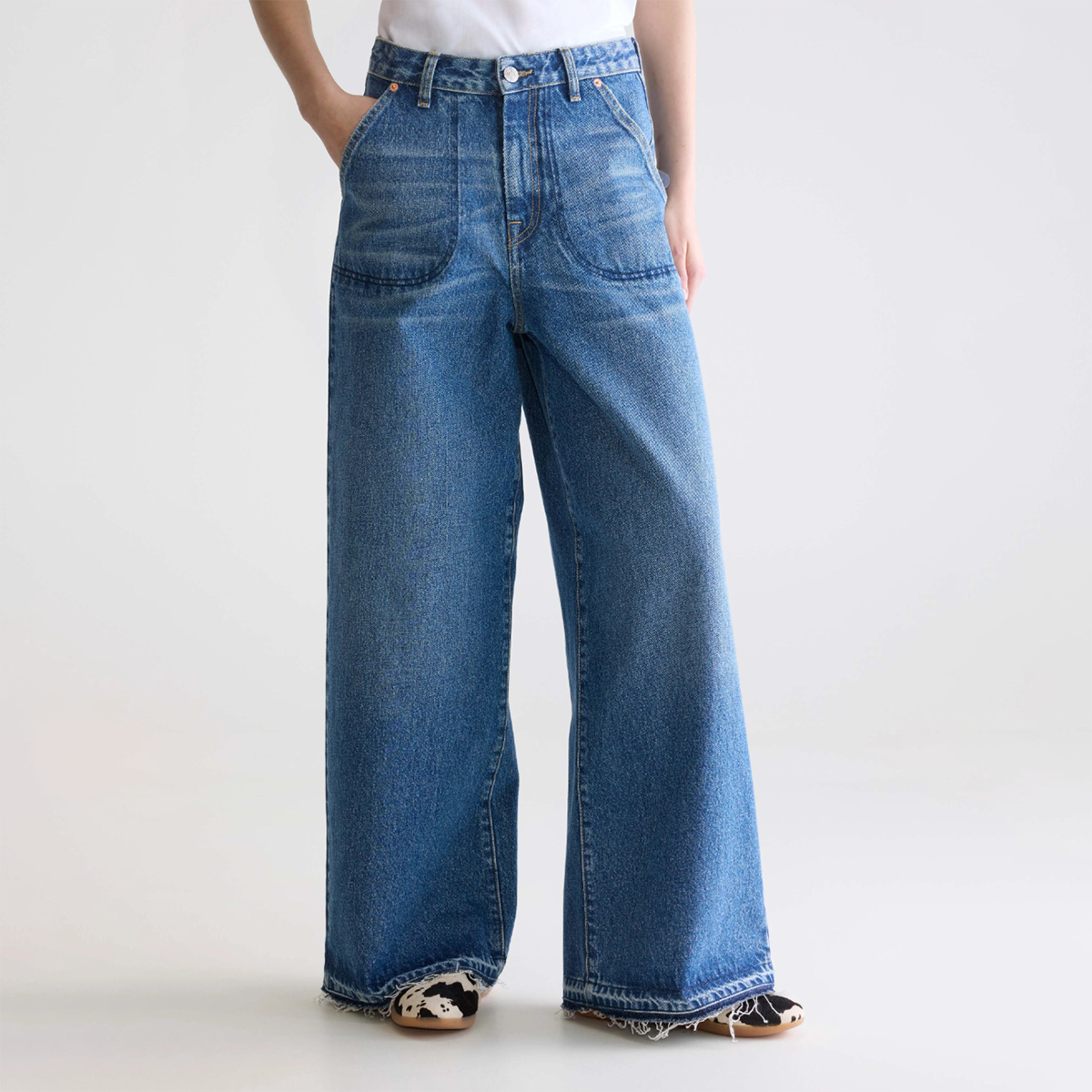 Blue Stone Denim N.62 Wide Jeans