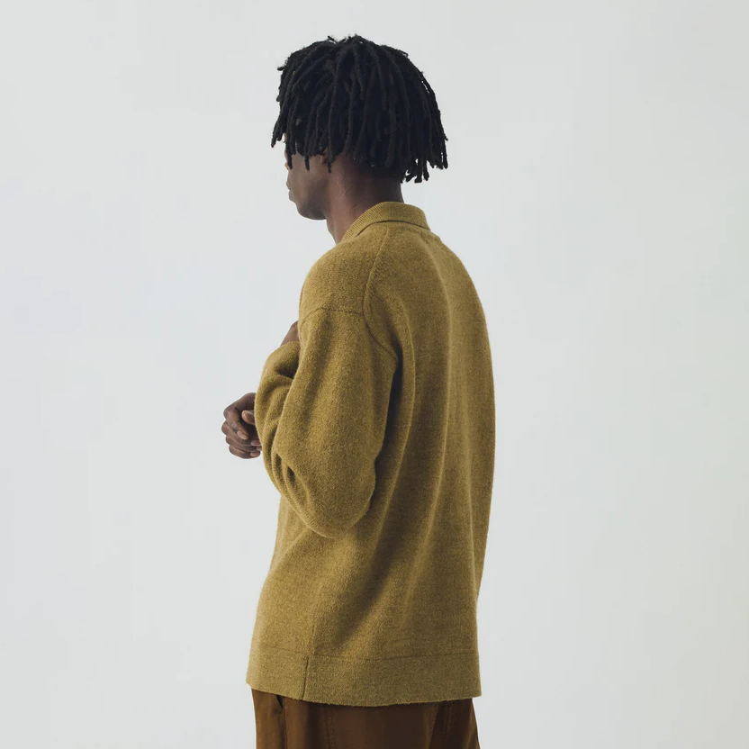 Pear Wool Alpaca Polo Sweater