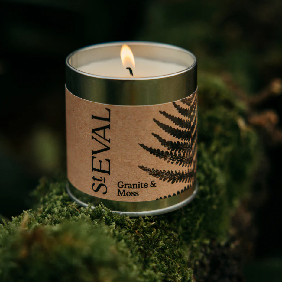 Granite & Moss Scented Tin Candle