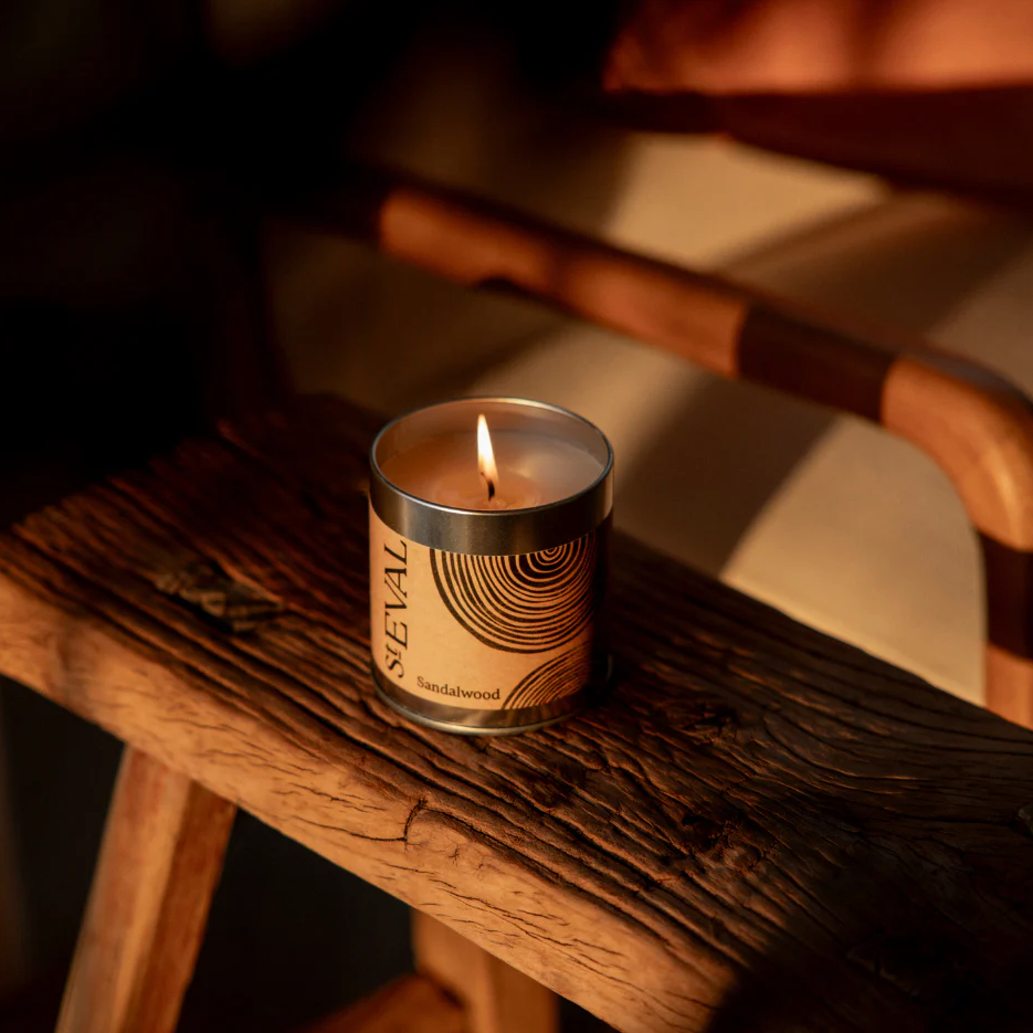 Sandalwood Scented Tin Candle