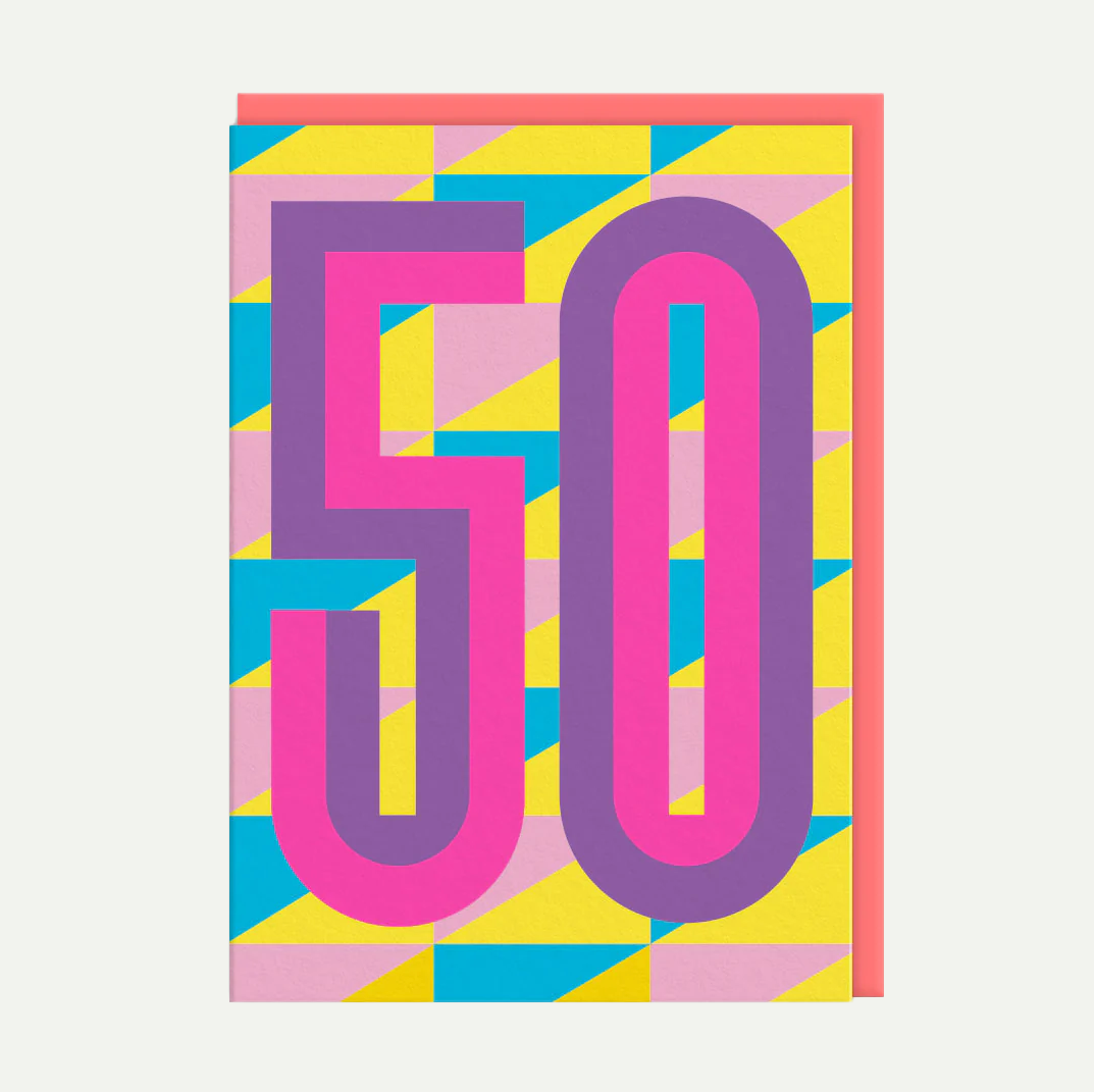 50 Birthday Card