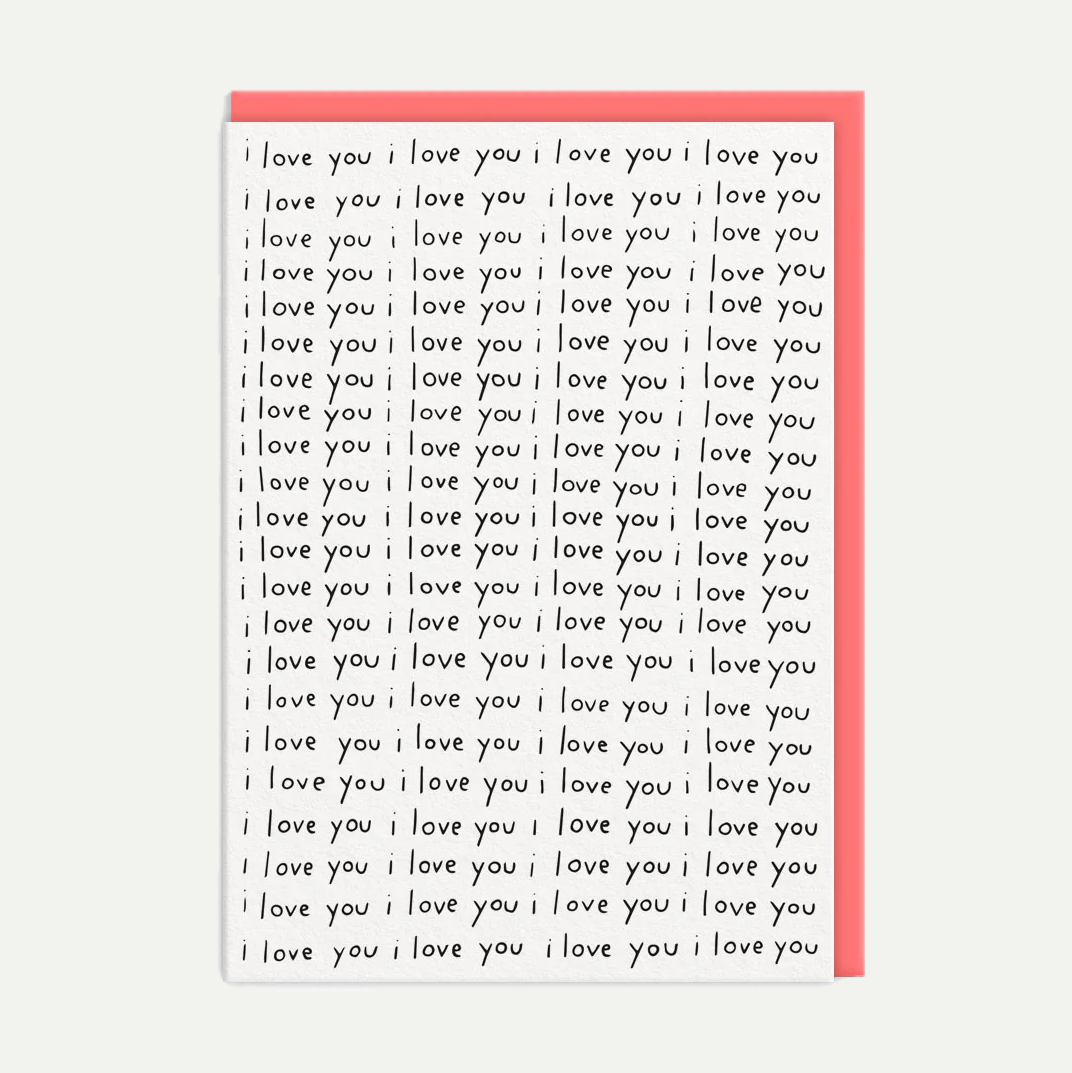 I Love You Repeat Card