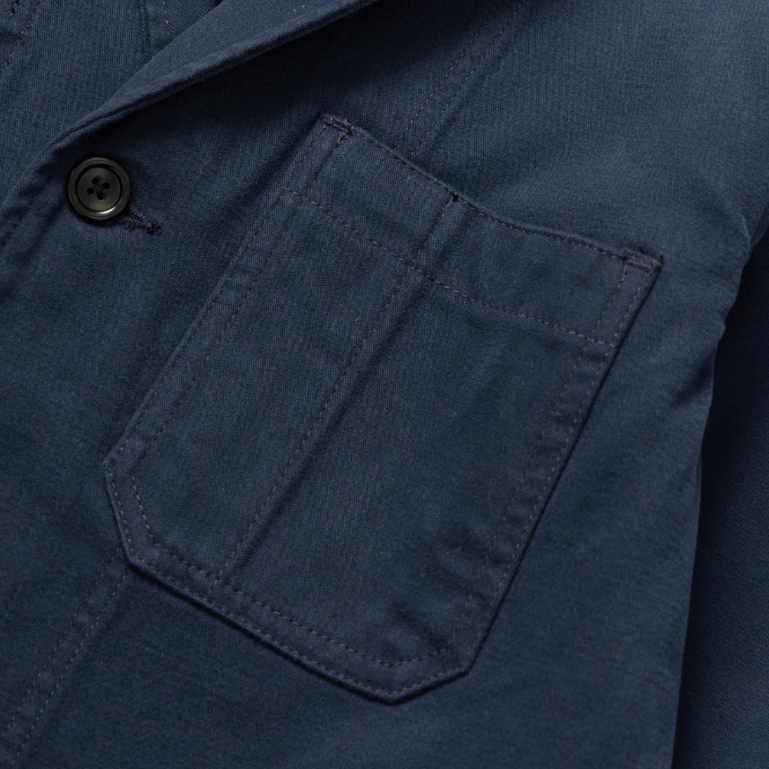 Dark Navy Moleskin Server Suit Jacket