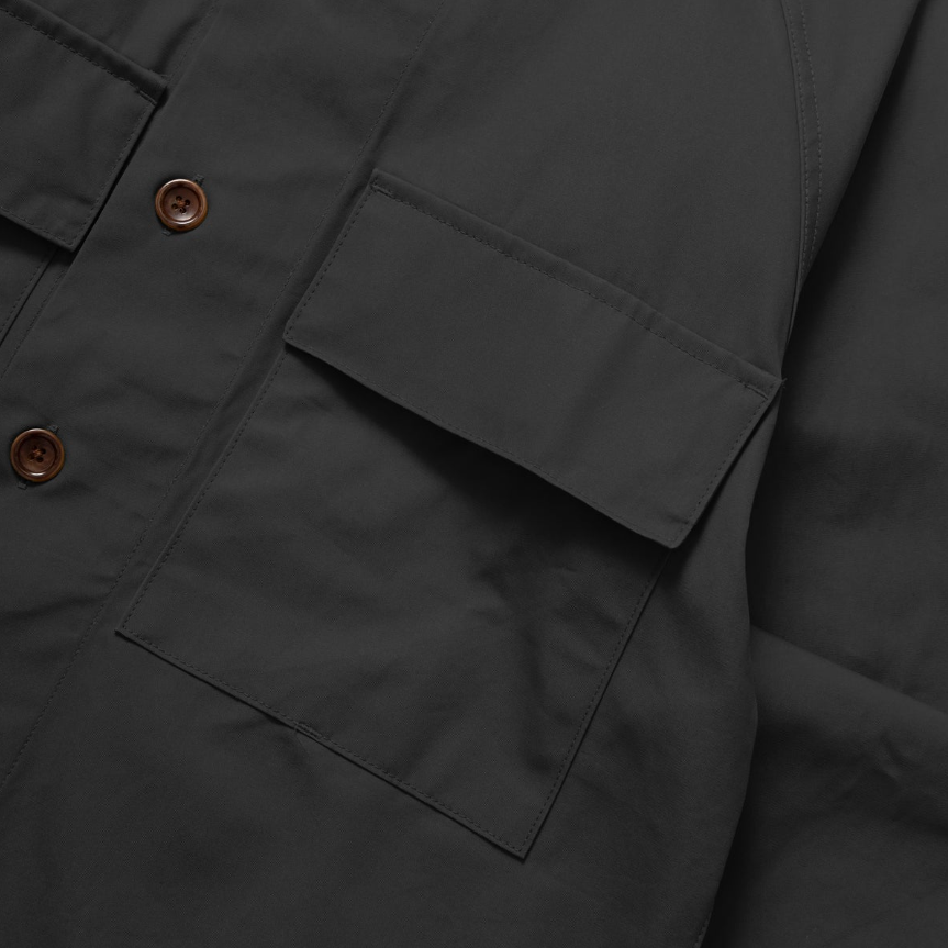 Black Waxed Cotton Allotment Parka