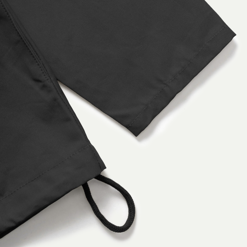 Black Waxed Cotton Allotment Parka