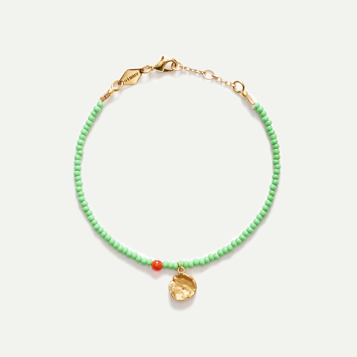 Apple Green Peyote Bracelet