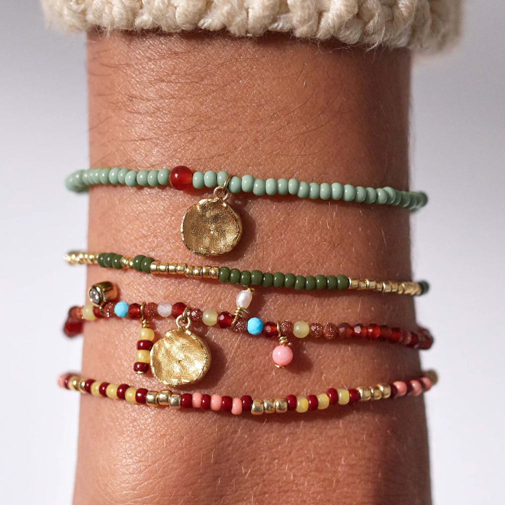 Apple Green Peyote Bracelet