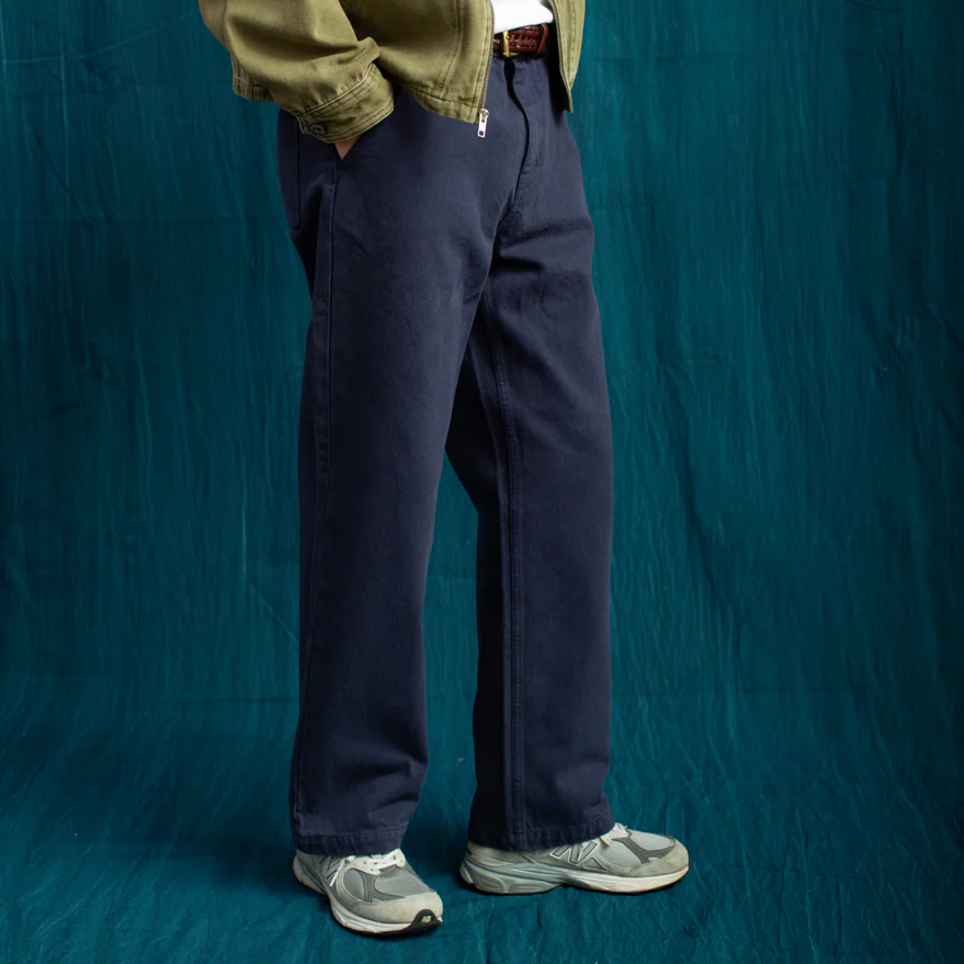 Navy Patch Pocket Pant