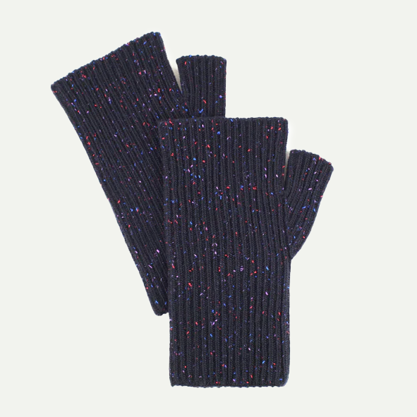Navy Nep Wool Hand Warmer