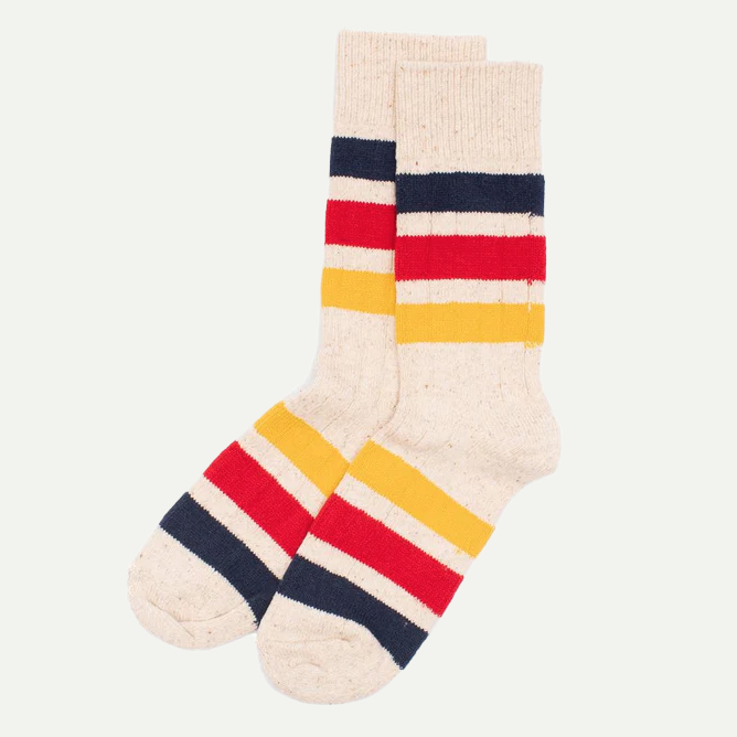 Ivory Park Stripe Crew Socks