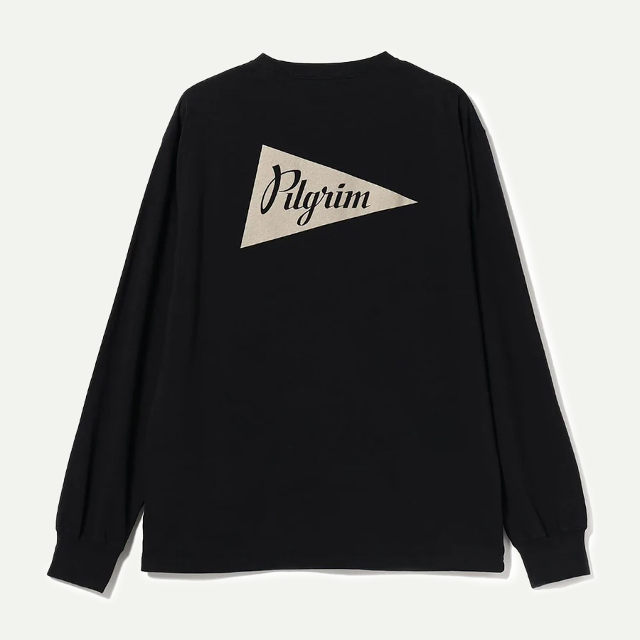 Black Pennant Long Sleeve T-Shirt