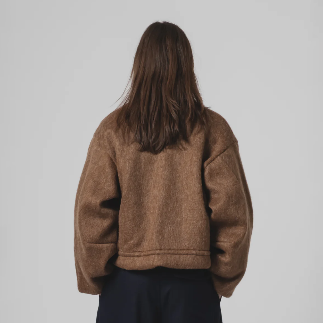 Java Brown Mohair Fleece Reactor Jacket