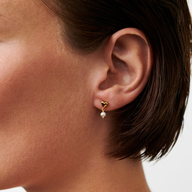 White Adore Earrings