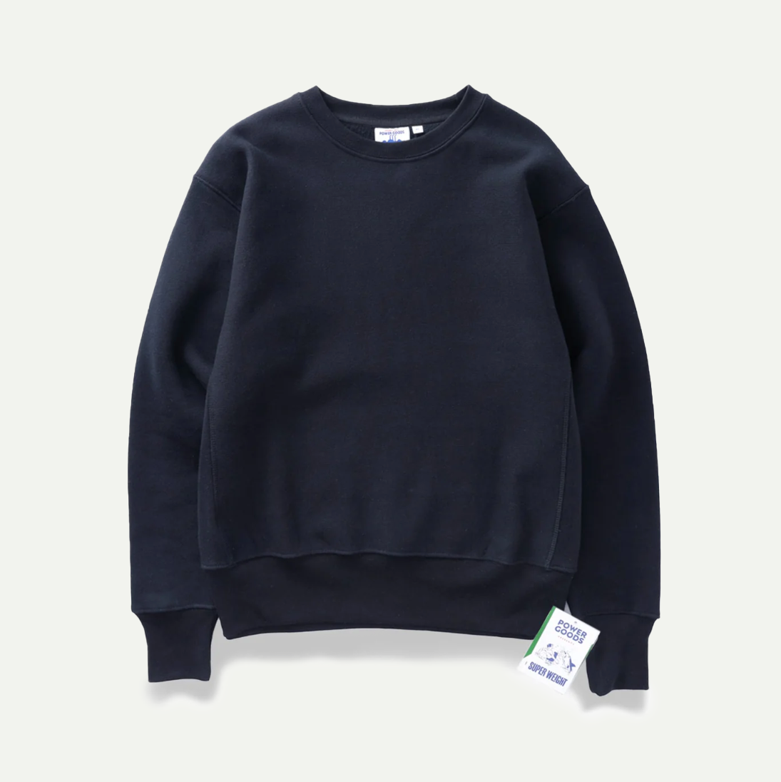 Navy Super Weight Crewneck