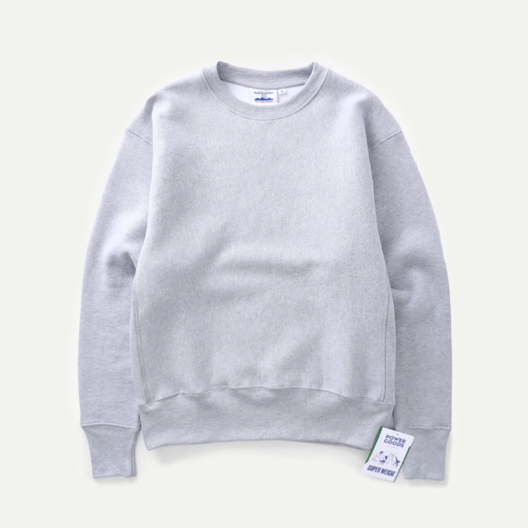 Heather Grey Super Weight Crewneck