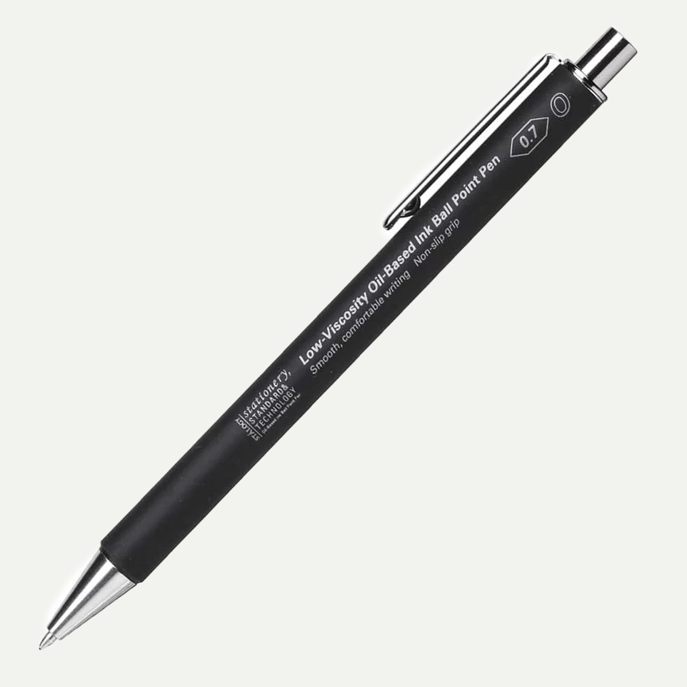 Black 0.7mm Oil-Based Gel Ink Ball Point Pen