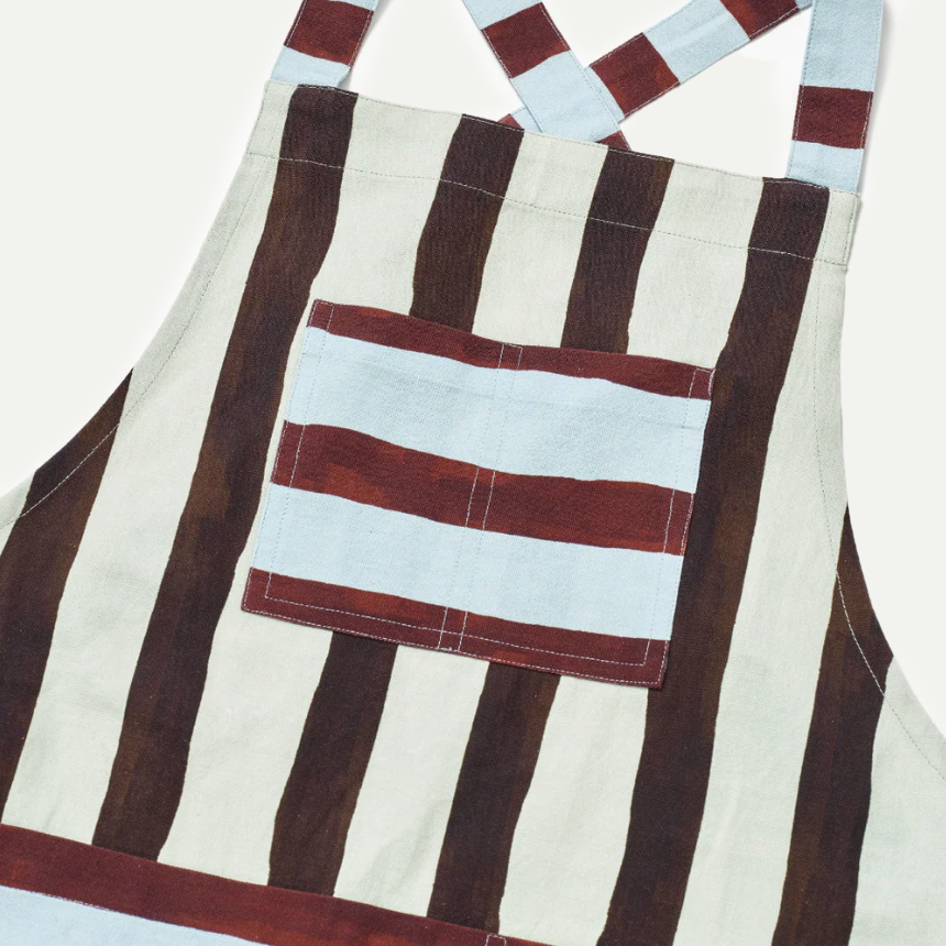 Mixed Stripe DM Apron