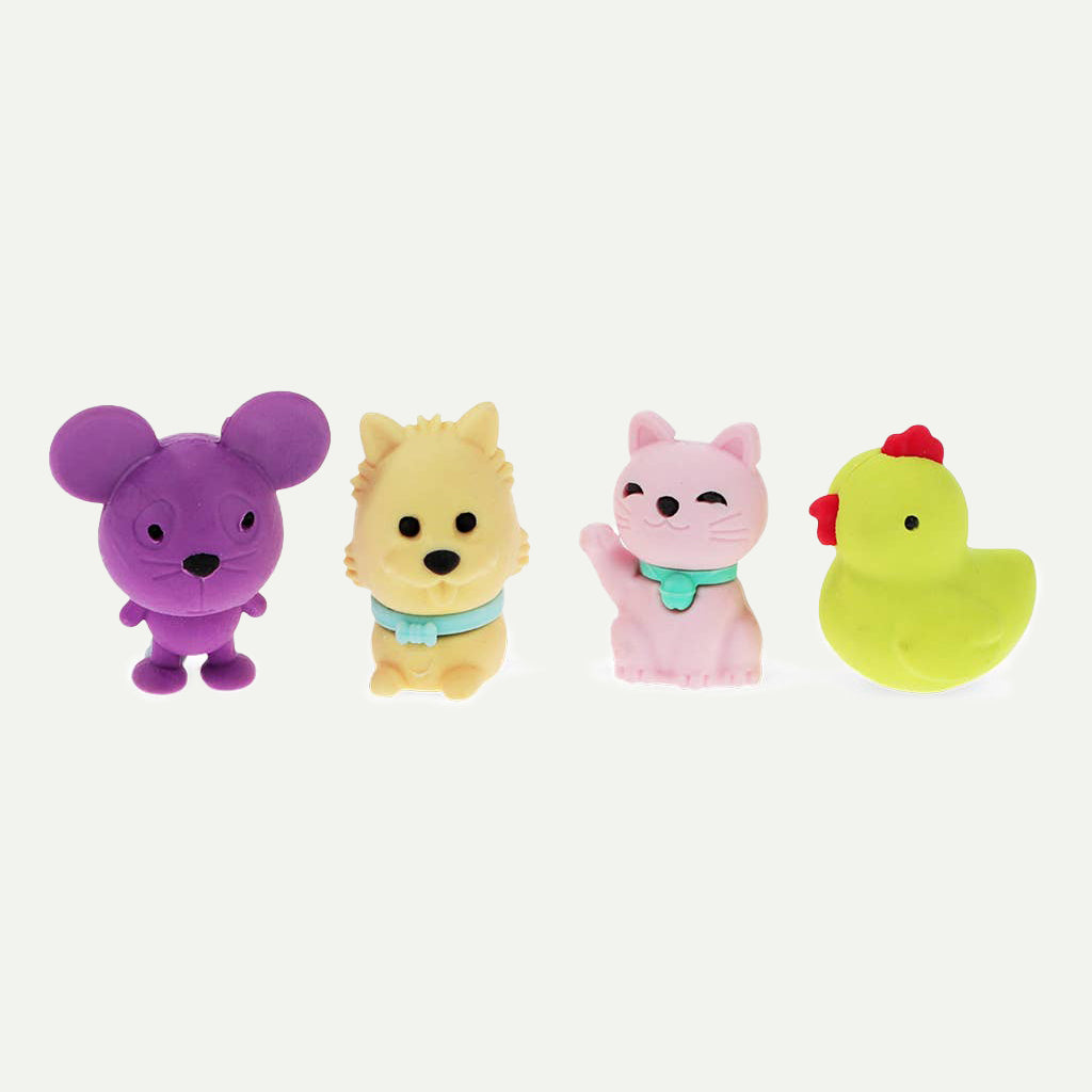 Adorable Animal Erasers (set of 4)