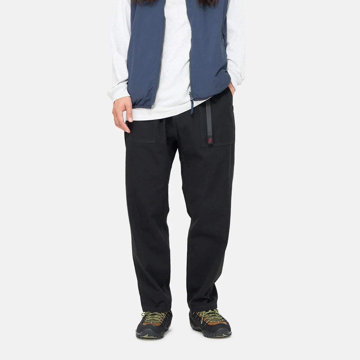 Black Loose Tapered Ridge Pant