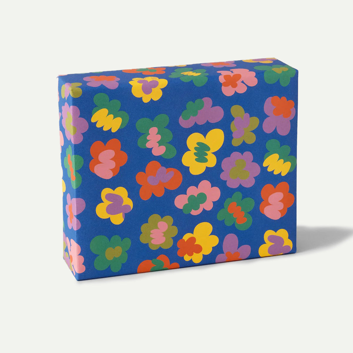 Wrap Blue Flower Burst Wrapping Paper