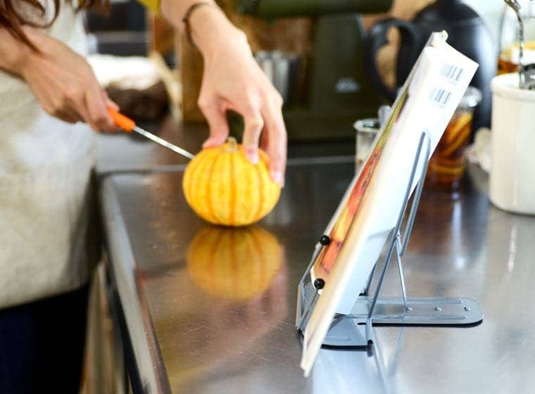 Blue Metal Book Stand